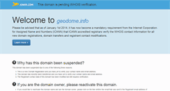 Desktop Screenshot of geodome.info